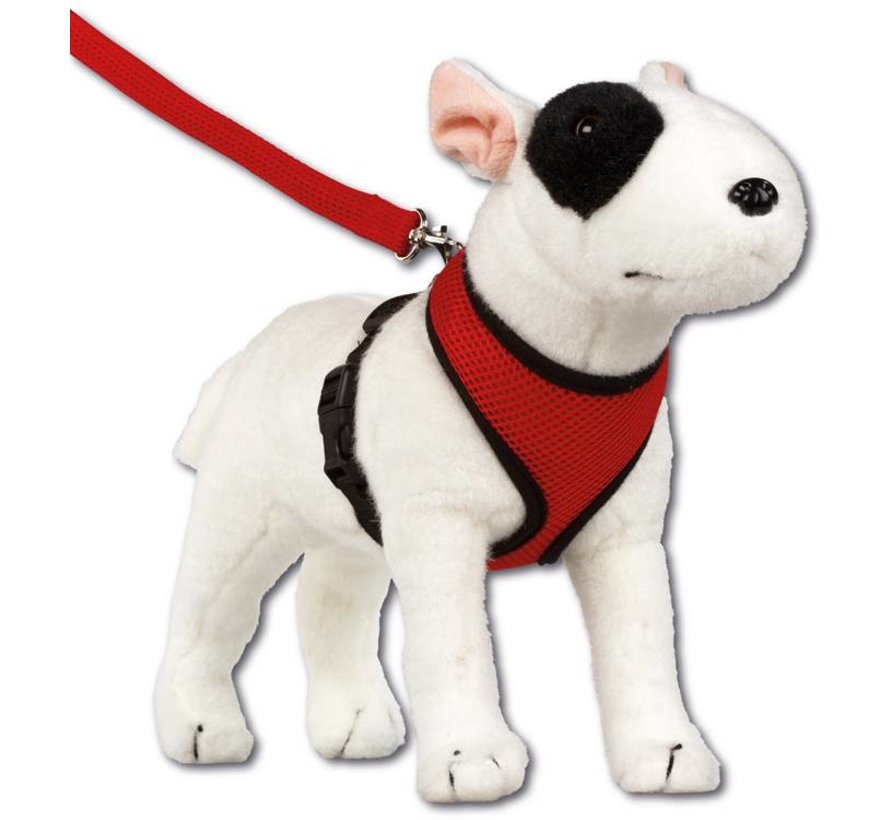 Hondentuig Round Loop Harness Mesh Red