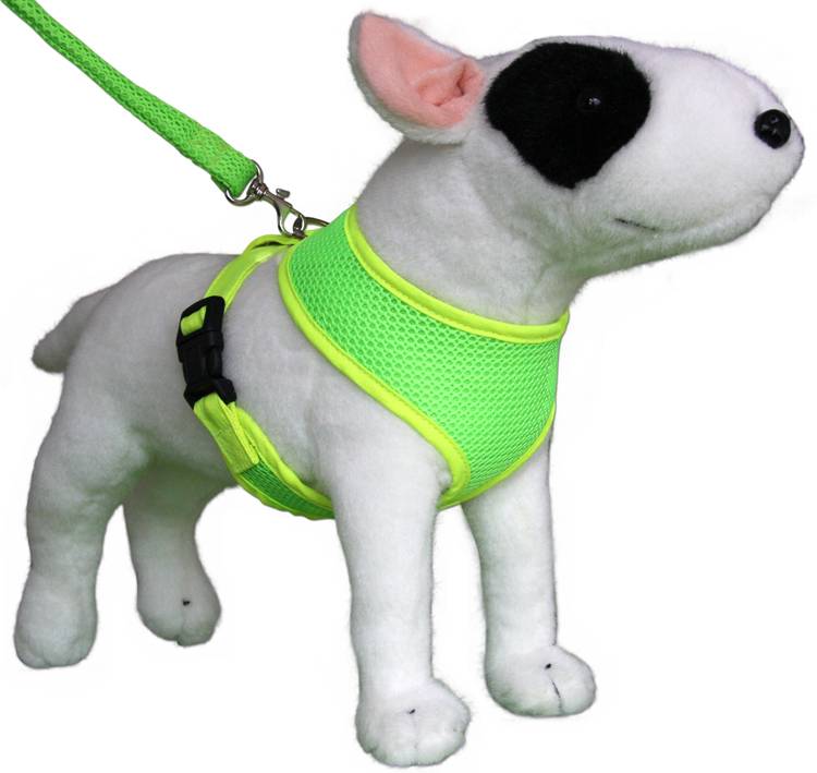 Afbeelding Hondentuig Round Loop Harnass Mesh Fluo Green door Petsonline