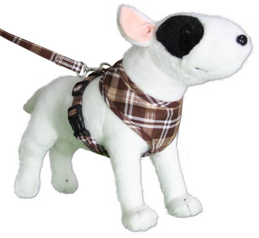 Hondentuig Round Loop Harness Scottish Brown
