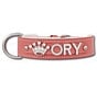 Dog collar with name Medium Pink