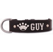 Doxtasy Dog Collar with Name Black (Large)