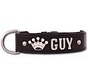 Dog Collar with Name Black (Large)
