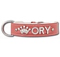 Dog Collar With Name Pink (Large)