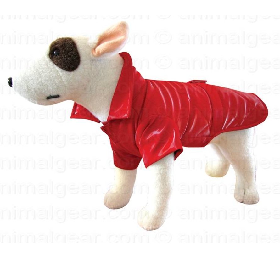 Dog Raincoat New York Red