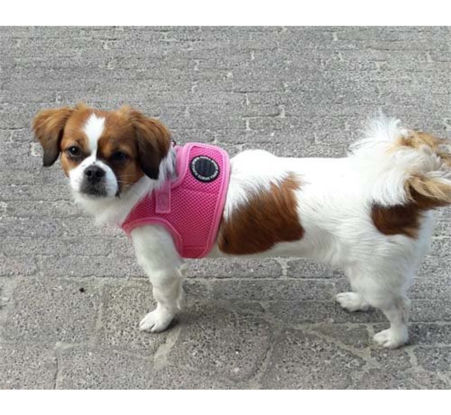 Dog Harness Soft Vest Harness Pink