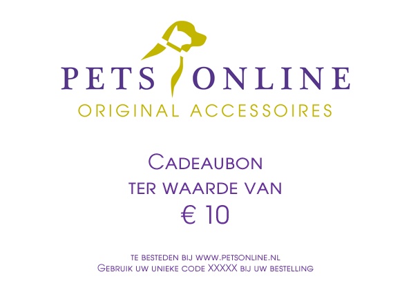 Petsonline Cadeaubon 10 Euro petsonline kopen in de aanbieding