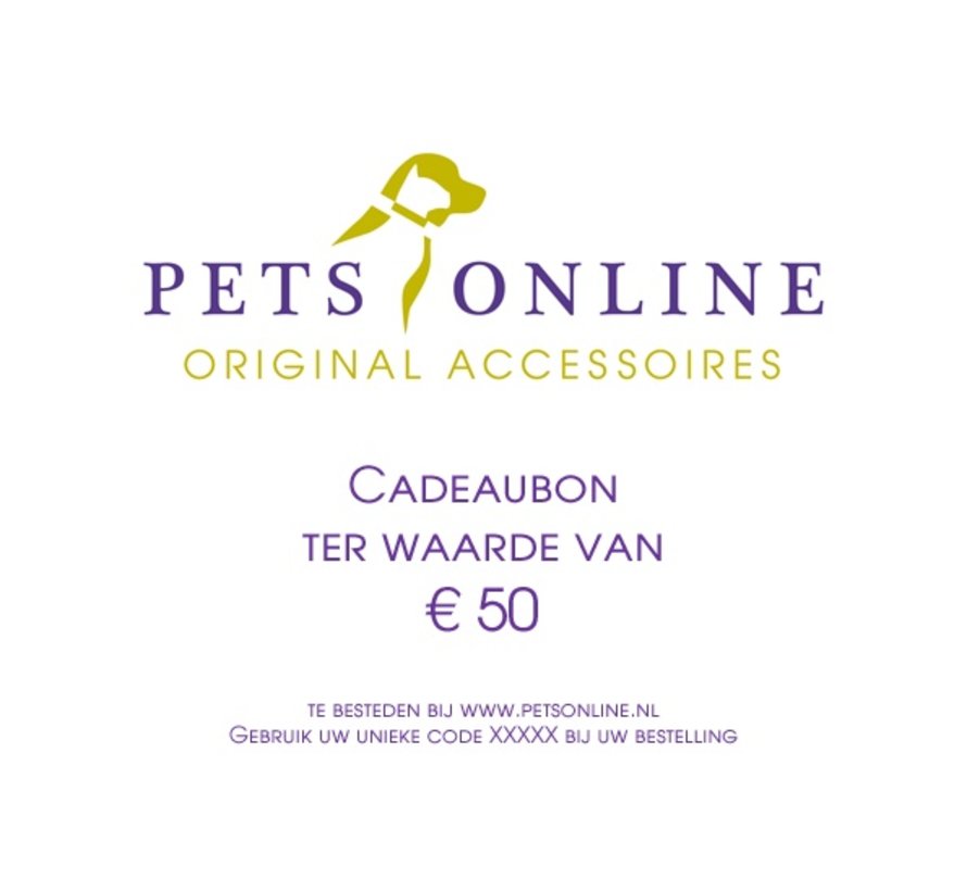 Cadeaubon 50 euro