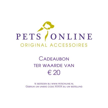 Gift voucher from Petsonline