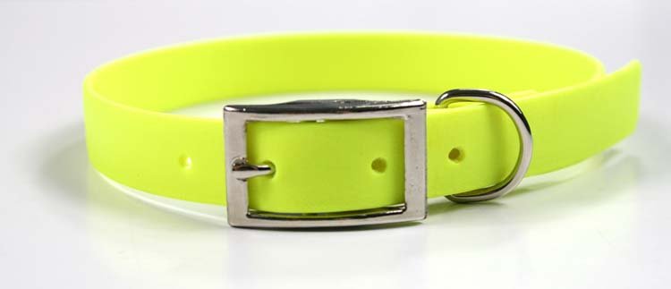 Hondenhalsband Biothane Neon Geel