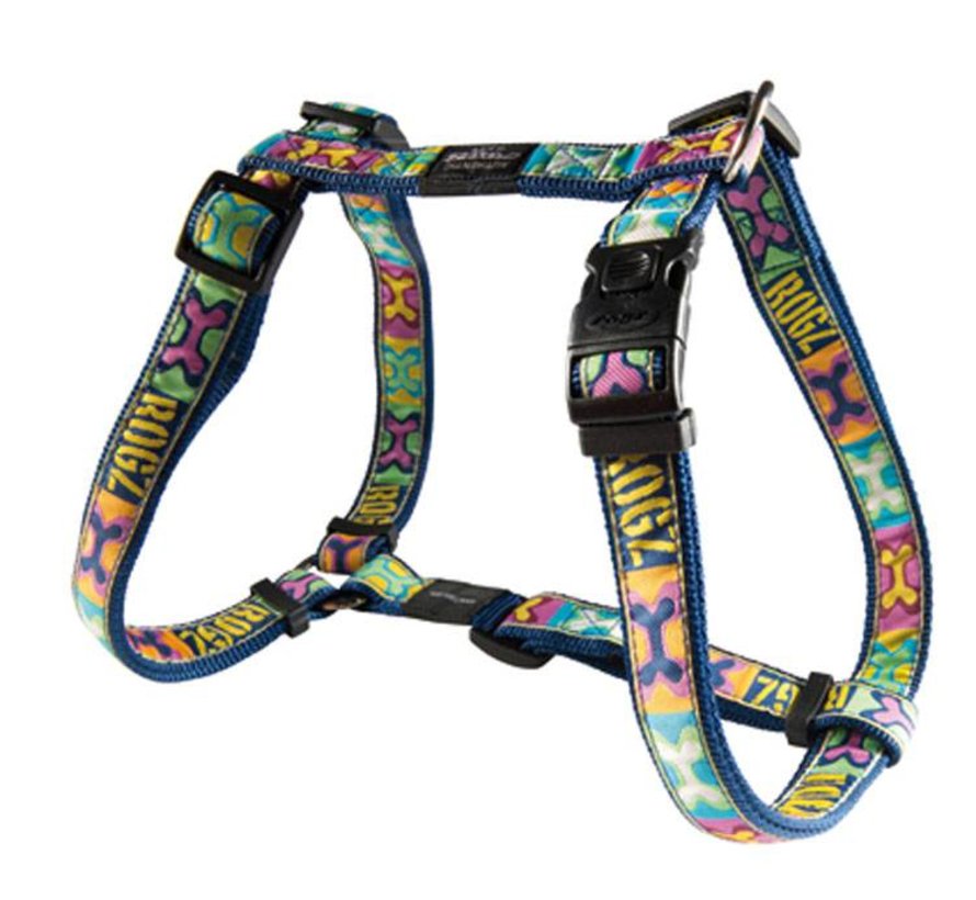 Dog Harness Pop Art Navy