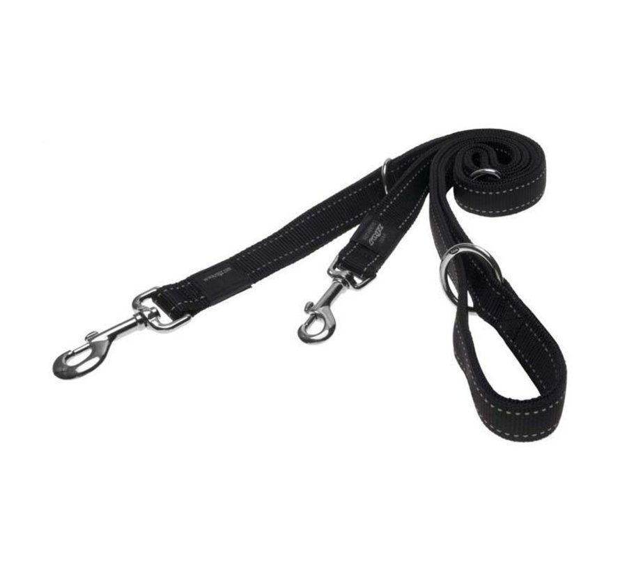 Dog Leash Utility Multi Purpose Black