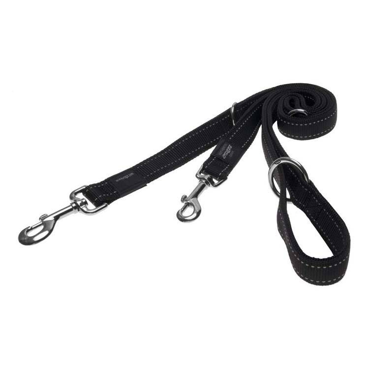 Afbeelding Rogz for dogs fanbelt multipurpose lijn zwart door Petsonline