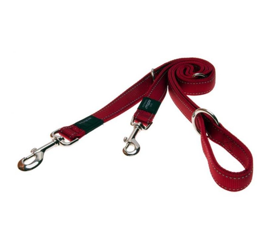 Dog Leash Utility Multi Purpose Red