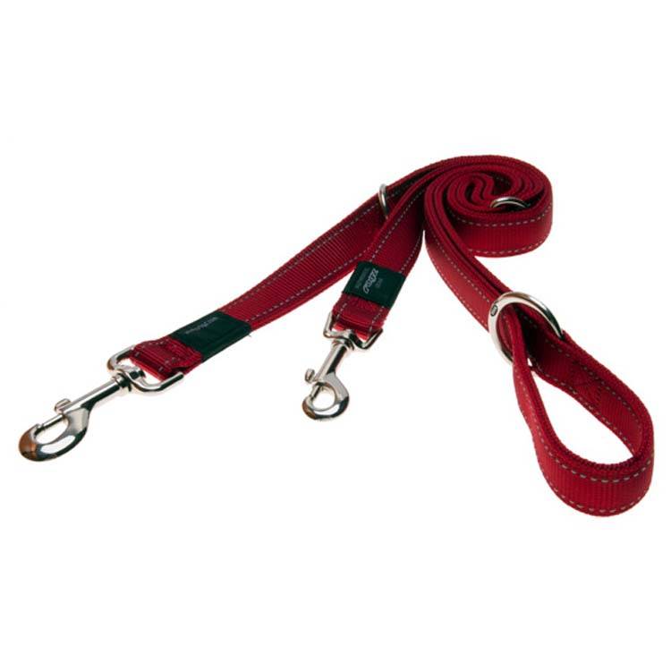 Rogz For Dogs Snake Multipurpose Lijn Rood