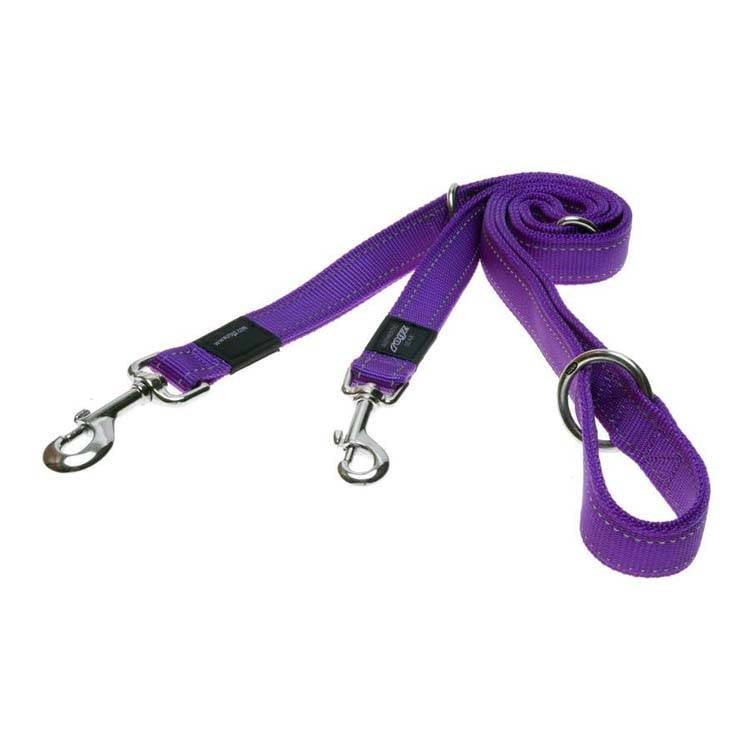 Afbeelding Rogz for dogs fanbelt multipurpose lijn paars door Petsonline