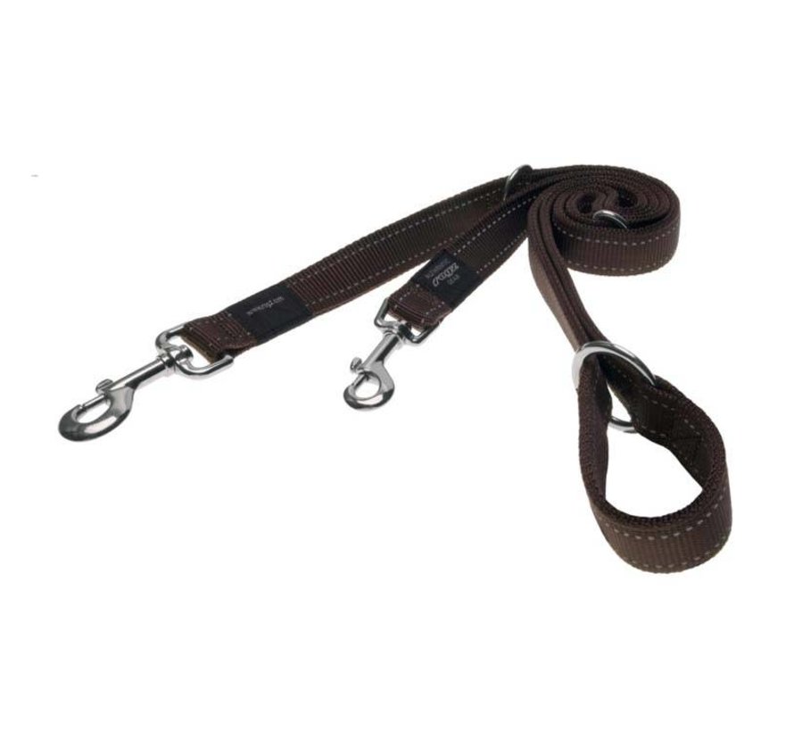 Dog Leash Utility Multi Purpose Brown