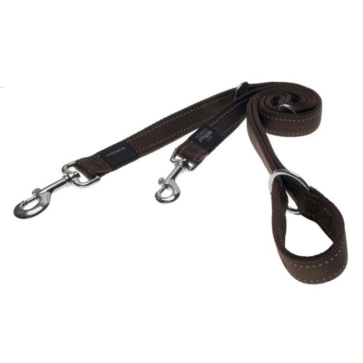 Afbeelding Rogz for dogs fanbelt multipurpose lijn choco door Petsonline