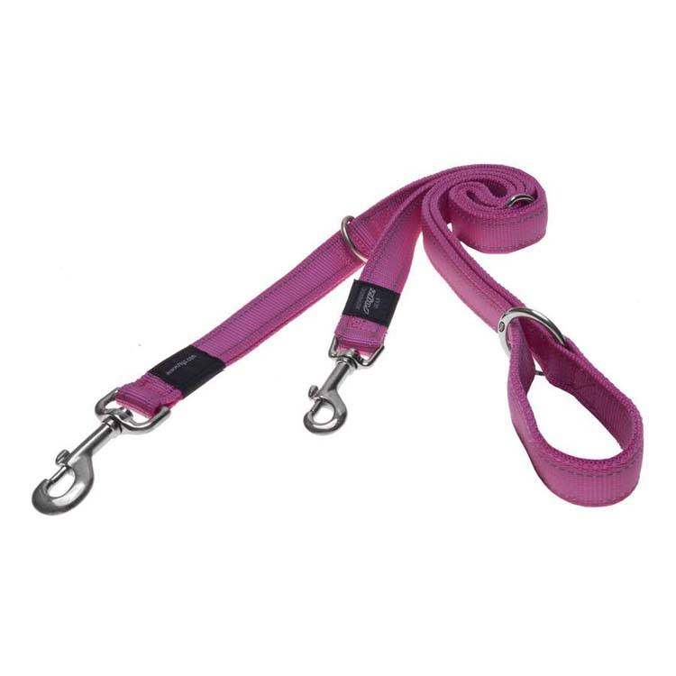 Afbeelding Rogz for dogs lumberjack multipurpose lijn roze door Petsonline