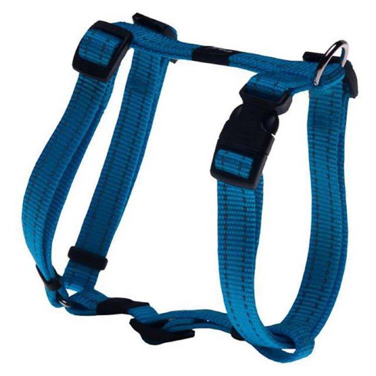 Afbeelding Rogz for Dogs Fanbelt Hondentuig Verstelbaar Turquoise 75 x 2 cm door Petsonline