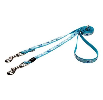 Rogz Dog Leash Multi Purpose Trendy Blue Bones