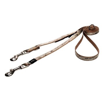 Rogz Dog Leash Multi Purpose Trendy Brown Bones