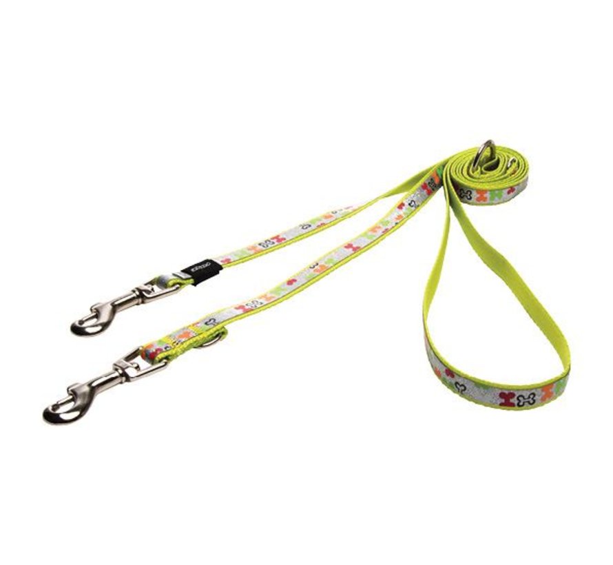 Dog Leash Multi Purpose Trendy Multi Bones