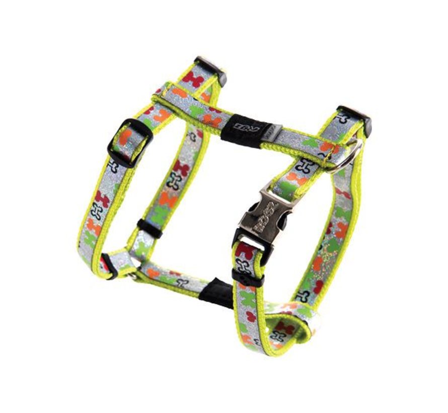Rogz Dog Harness Trendy Multi Bones