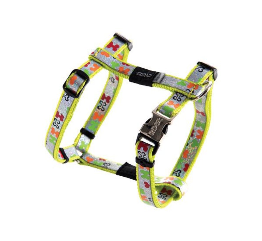 Dog Harness Trendy Multi Bones