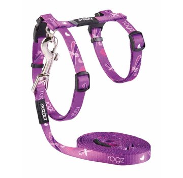 Rogz Cat Harness KiddyCat Purple Dragonfly