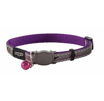 Rogz Cat Collar NightCat Purple Budgies