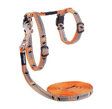 Rogz Cat Harness NightCat Orange Birds