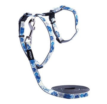 Rogz Cat Harness GlowCat Blue Floral