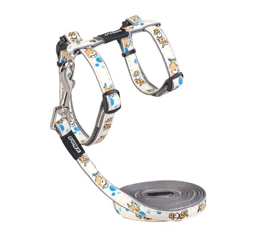 Cat Harness GlowCat Gold Fish