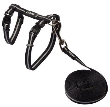 Rogz Cat Harness AlleyCat Black