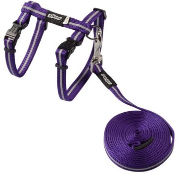 Rogz Cat Harness AlleyCat Purple