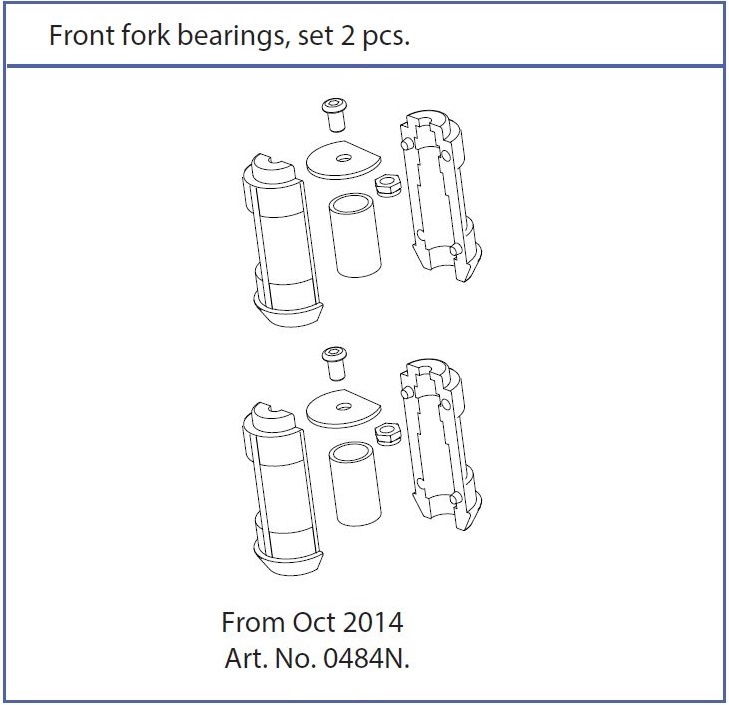 Front fork bearings Rollator Online