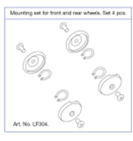 TrustCare Let's Fly Set de montaje para ruedas