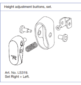 Trustcare Height adjustment buttons Let's Shop, set of 2