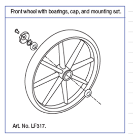 TrustCare LF317 - Roue avant