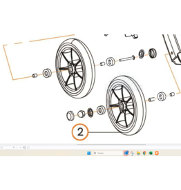 Uplivin Trive rueda con rodamientos
