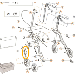 Uplivin Trive fourche avant gauche