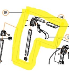 Uplivin Trive handgreep links met rem