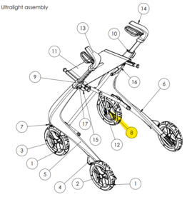byACRE Horquilla de montaje derecha
