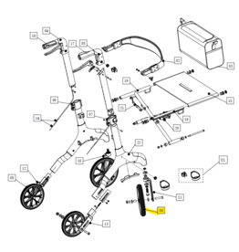 Qunn 10-Zoll-Vorderrad mit Lager