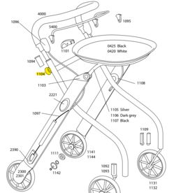 Trustcare Hoogteverstellingsknop voor handgreep