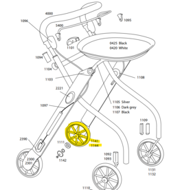 Trustcare Roue arrière avec kit de montage
