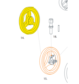 Rollz Roue arrière sans frein à tambour