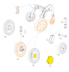 Rollz Tapacubos trasero