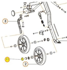 Uplivin Trive bouchon en caoutchouc pour le centre de la roue - par pièce