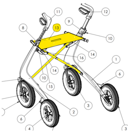 byACRE Ensemble de sièges Wide Track (noir)